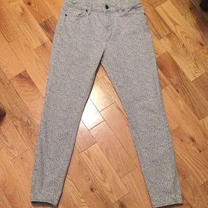 LOFT blue floral jeans